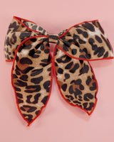 Leopard Bow Hair Clip