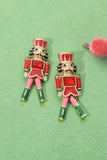 CHRISTMAS NUTCRACKER ENAMEL EARRINGS