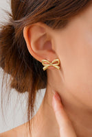 18K STAINLESS STEEL BOW STUD
EARRINGS