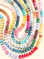 Natural Agate Stone Beaded Necklaces 8 Colors