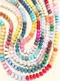 Natural Agate Stone Beaded Necklaces 8 Colors