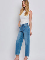 High Rise Barrel Leg Jeans