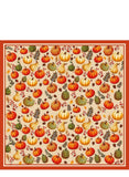 FALL PUMPKIN PATTERN PRINT SQUARE SCARF