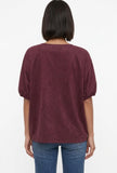 Bordeaux Suede Top