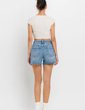 A-Line Stretch Denim Shorts