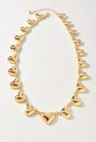 Puffed Heart Charm Necklace