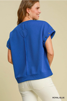 Indigo Studded Top