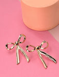 Bow Movable Stud Earrings
