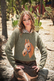 Horse Embroidered Sweater