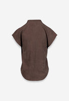 Wynn Suede Top Brown