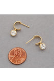 Cubic ZirconiaHuggie Gold Dipped Earring
