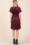 Wine With Everything Suede Dress