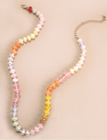 Natural Agate Stone Beaded Necklaces 8 Colors