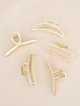 Gold Metal Claw Clip 5 Styles