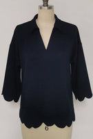 Mia Scalloped Top