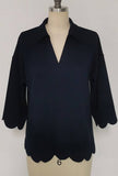 Mia Scalloped Top