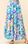 Tanner Maxi Skirt- Turquoise/Lavender