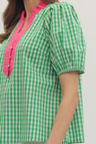 Gingham in Green