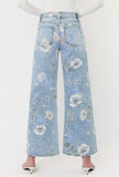 High Rise Floral Vintage Wide Leg Jeans
