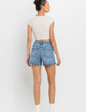 A-Line Stretch Denim Shorts