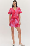 Scallops and Stripes Top