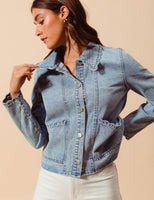 Scalloped Denim Jacket