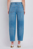 High Rise Barrel Leg Jeans