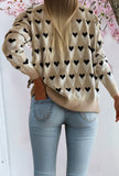 Neutral Hearts Sweater