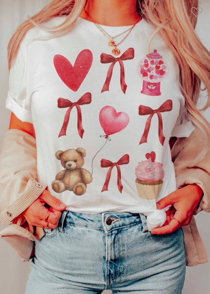 Coquette Valentine’s Graphic Tee