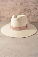 Straw Band Cowboy Sun Hat Multi