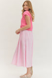 Pink Gingham Twofer Dress- 2 Pieces, 1 Price
