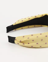 Fabric Polkadot Top Knot Headband 4 Colors