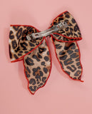 Leopard Bow Hair Clip