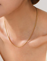 Snake Chain Stainless Steel Non Tarnish Short Necklace