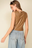 Faux Leather Vest
