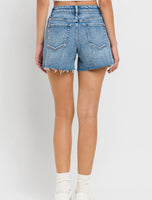 A-Line Stretch Denim Shorts