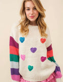 Crochet Hearts Sweater