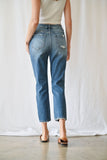 Stretch High Rise Mom Jeans