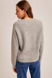 Aubrie Cut Out Tie Sweater
