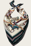 Warhorse Print Silk Scarf