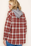 Briar Two-fer Plaid Hoodie Jacket