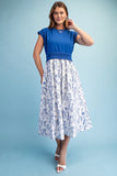 Blueberries Midi Dress