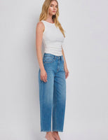 High Rise Barrel Leg Jeans