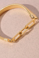 Oval Link Metal Bracelet