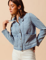 Scalloped Denim Jacket