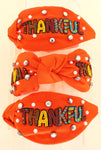 Thankful Beaded Top Knot Headband