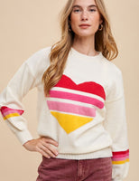 Retro Heart Sweater