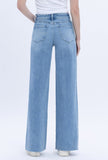 High Rise Clean Cut Raw Hem Jeans