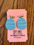 Clay Easter Egg Earrings- 8 Styles