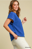 Indigo Studded Top
